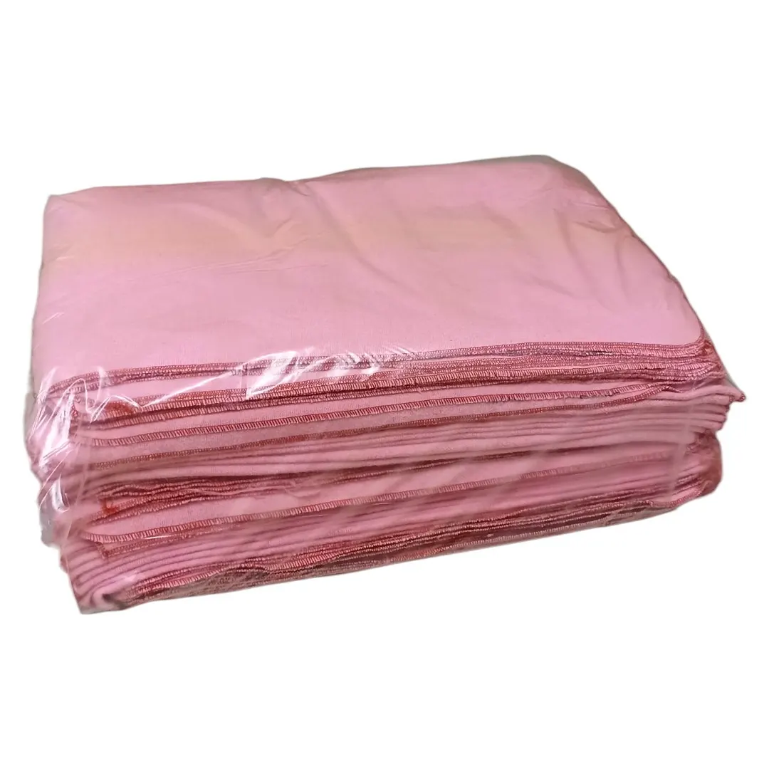 Coleto Rosado Rayas Amarillas 75x60 60 Unidades Premium
