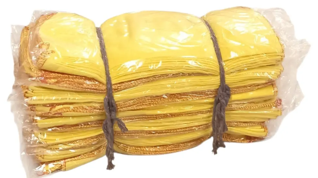 Paño Amarillo Mediano Lanilla 40x50 120 Unidades Para Revener Al Detal
