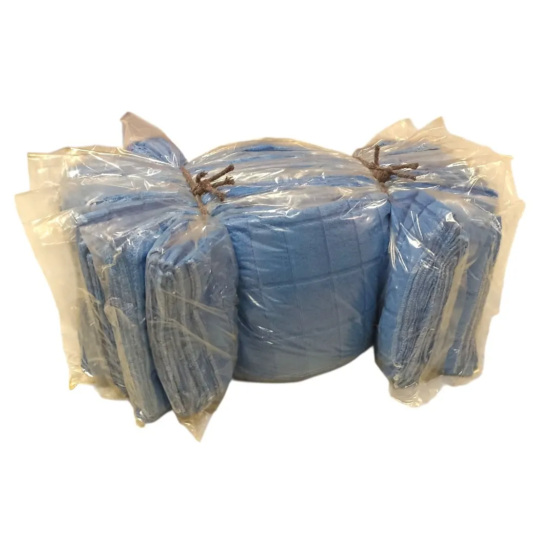 Paño Microfibra Azul 50x40 120 Unidades Para La Reventa
