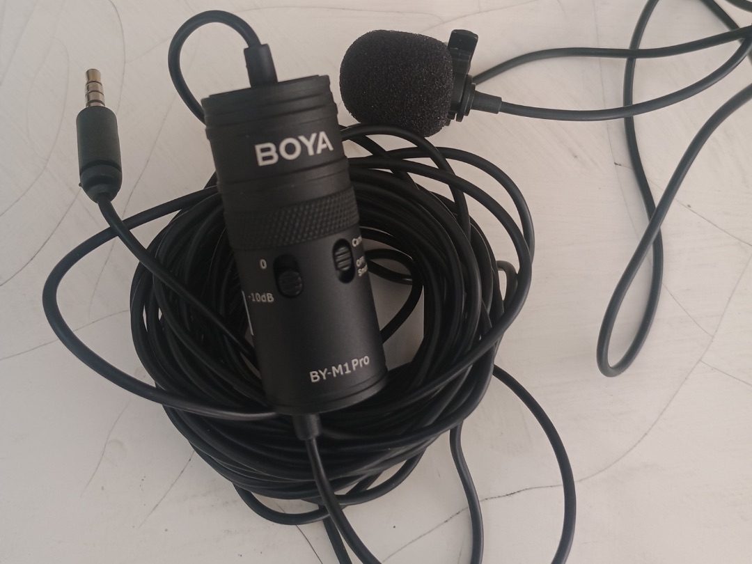 Micrófono de Solapa BOYA MI BY-M1 Pro Original con Cable de 5mts